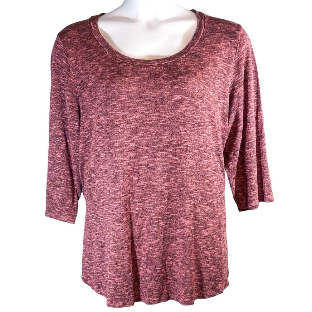 Faded Glory Heathered Orange Tunic Top 4X (26W–28W) - Picture 3 of 11